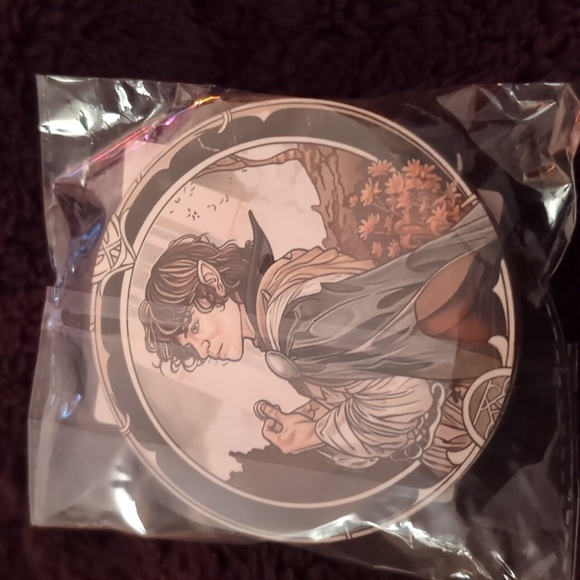 🍁6pcs Set Lord Of The Rings Pattern Wooden Coasters - Picture 3 of 3